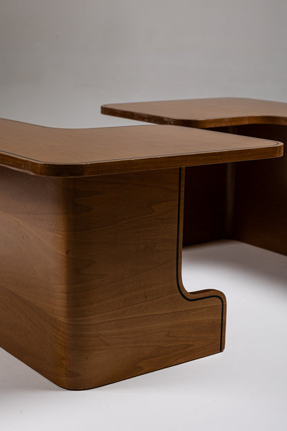 TABLE BASSE MODULABLE EN BOIS, 1980s