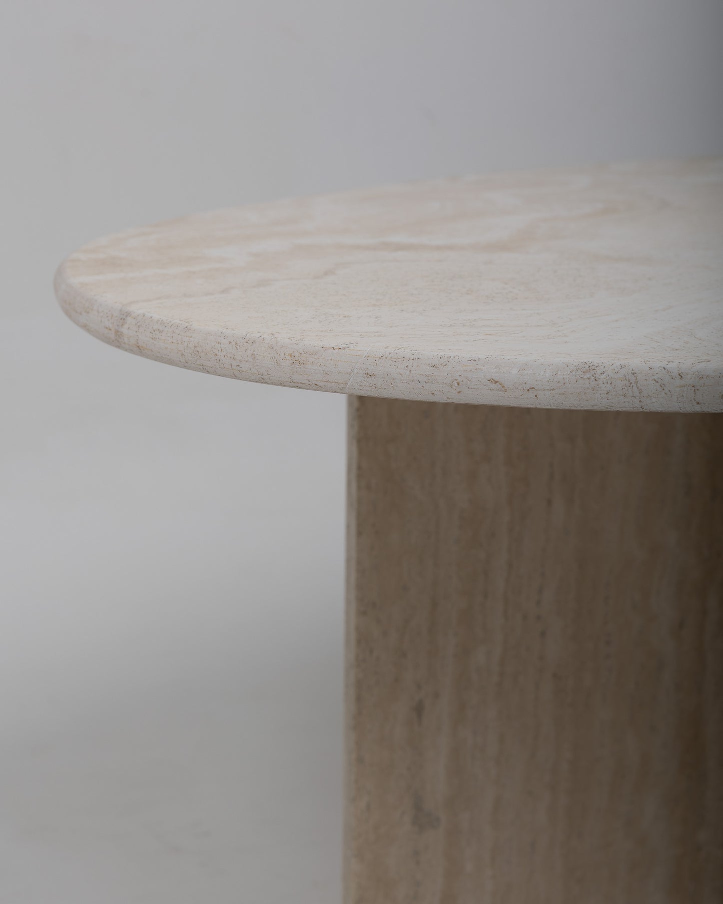 TRAVERTINE DINING TABLE, ARTELANO, 1980s
