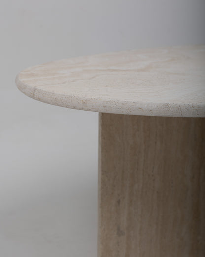 TRAVERTINE DINING TABLE, ARTELANO, 1980s
