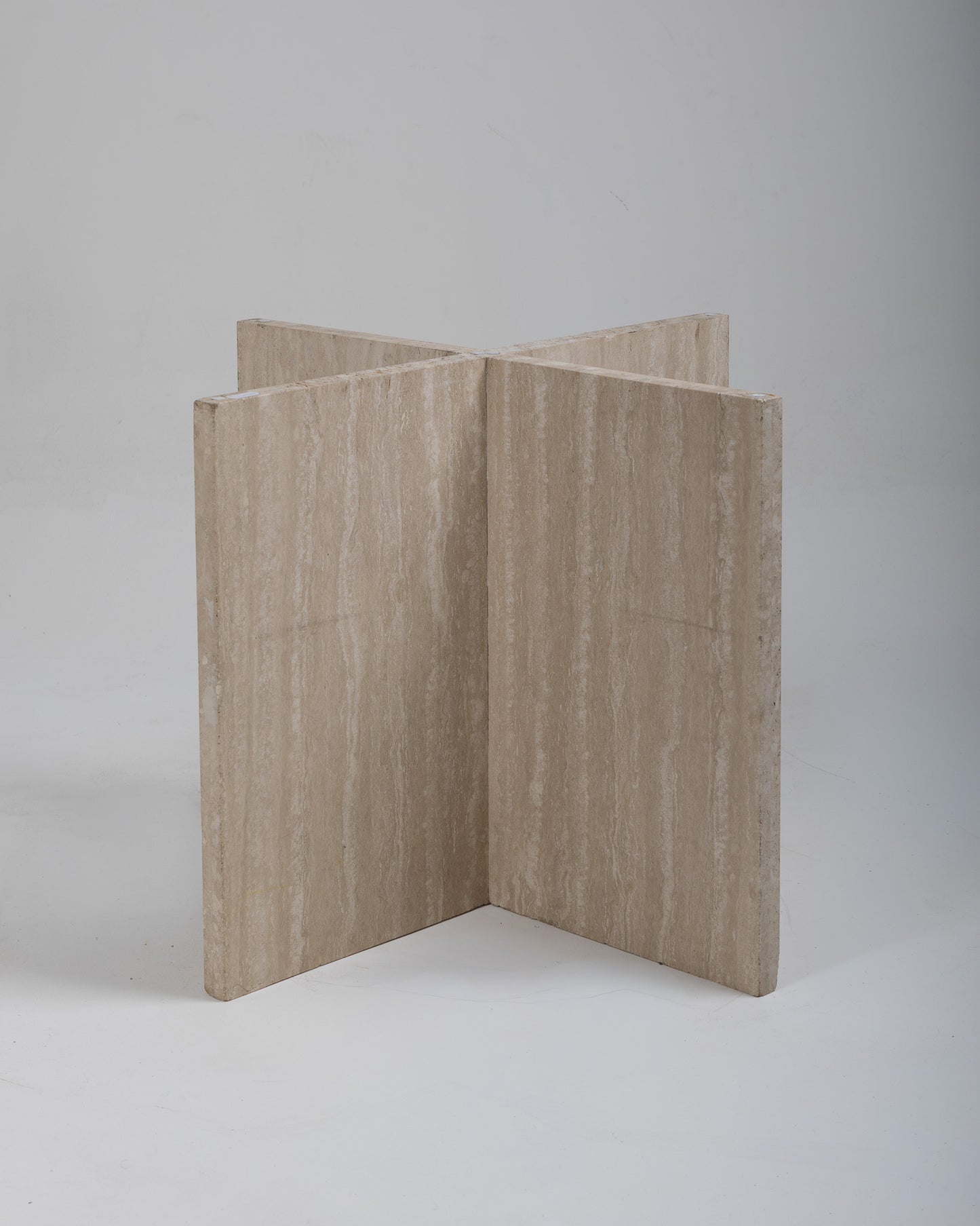 TRAVERTINE DINING TABLE, ARTELANO, 1980s