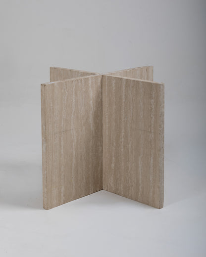 TRAVERTINE DINING TABLE, ARTELANO, 1980s