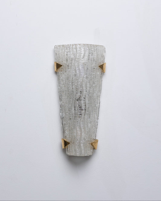 GLASS SCONCE, MAISON ARLUS, 1960s