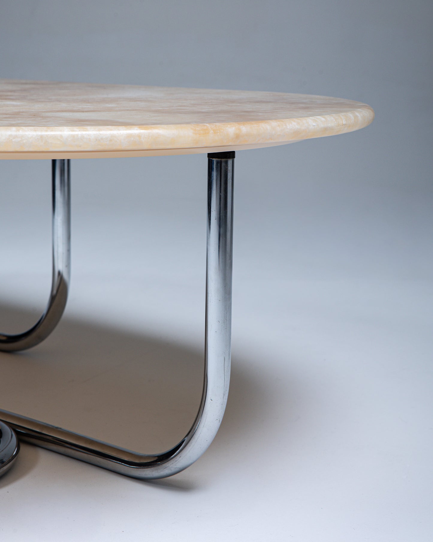 TABLE BASSE MV002 EN CHROME ET ONYX