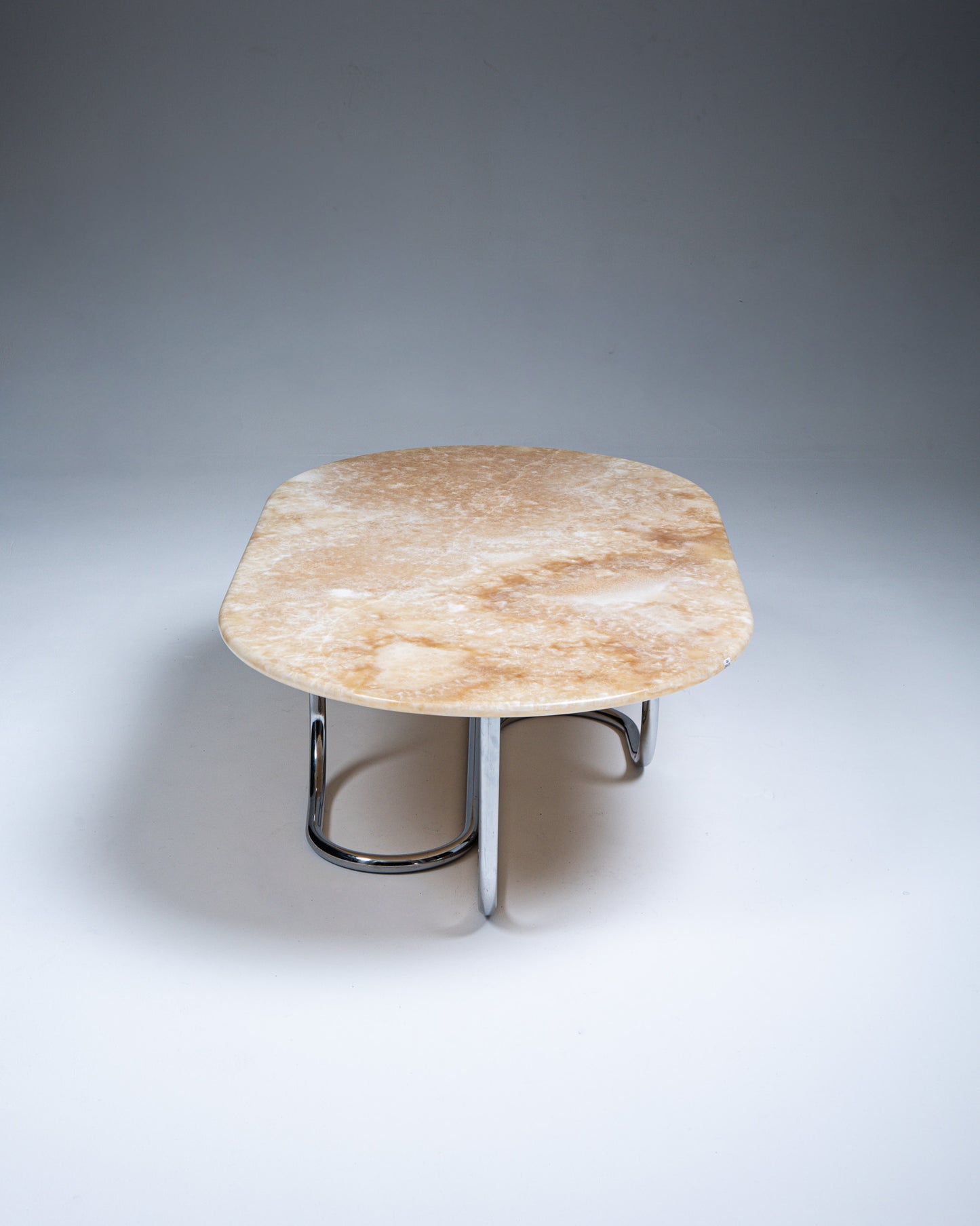 TABLE BASSE MV002 EN CHROME ET ONYX