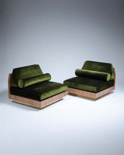 PAIRE DE FAUTEUILS W/S WOOD