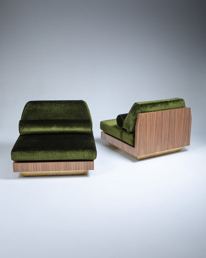 PAIRE DE FAUTEUILS W/S WOOD