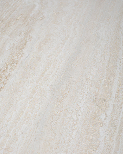 TABLE BASSE EN TRAVERTIN RECTANGULAIRE, 1980s