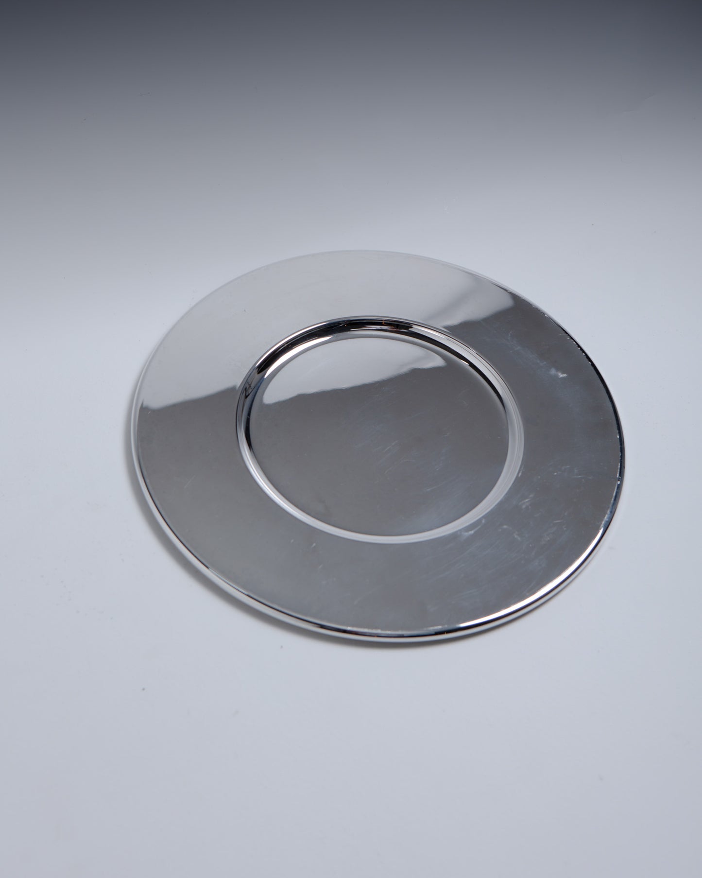 CHRISTOFLE SILVER METAL PRESENTATION PLATE