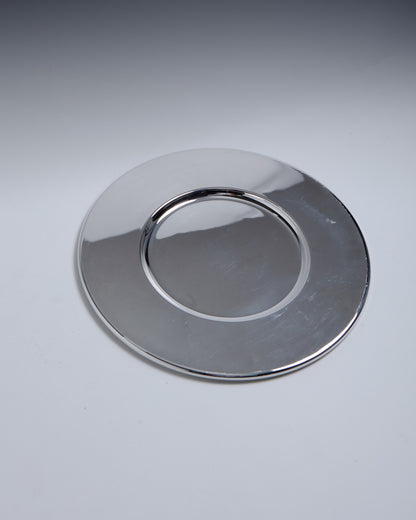 CHRISTOFLE SILVER METAL PRESENTATION PLATE