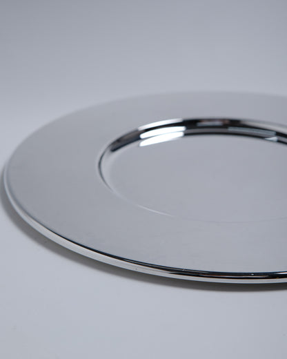 CHRISTOFLE SILVER METAL PRESENTATION PLATE