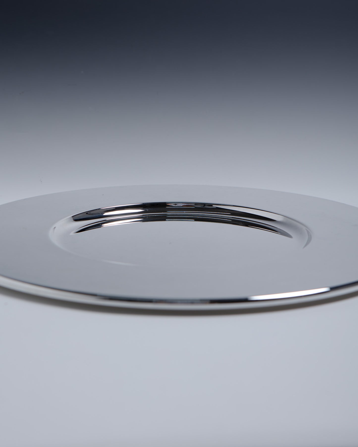 CHRISTOFLE SILVER METAL PRESENTATION PLATE