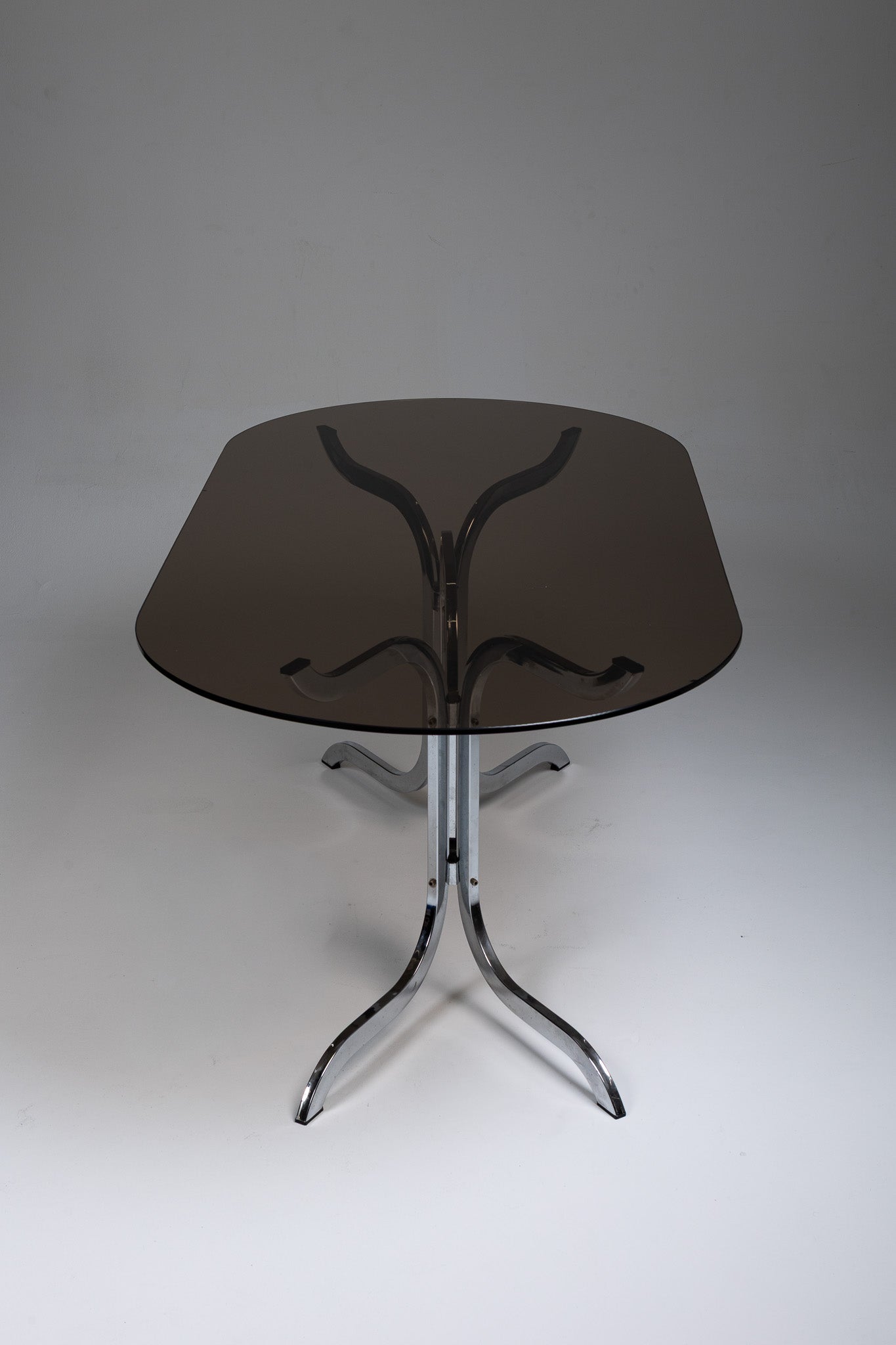 GRANDE TABLE À MANGER OVALE, ROCHE BOBOIS, 1970s