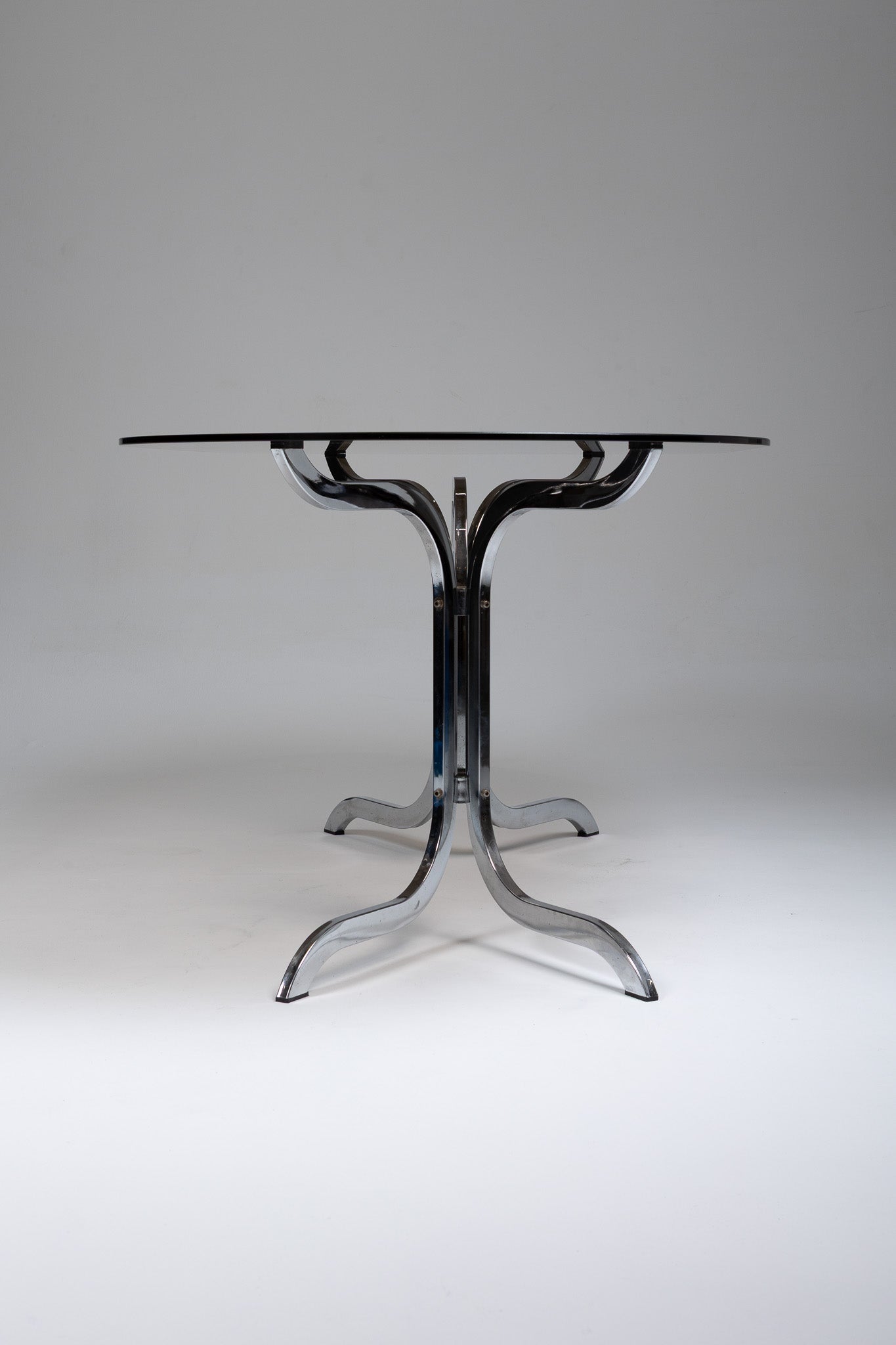 GRANDE TABLE À MANGER OVALE, ROCHE BOBOIS, 1970s