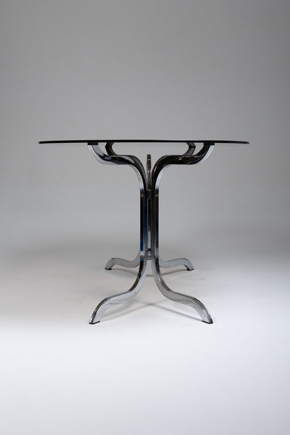 GRANDE TABLE À MANGER OVALE, ROCHE BOBOIS, 1970s