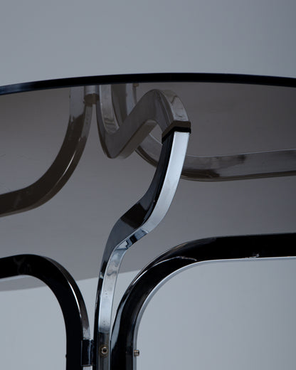 GRANDE TABLE À MANGER OVALE, ROCHE BOBOIS, 1970s