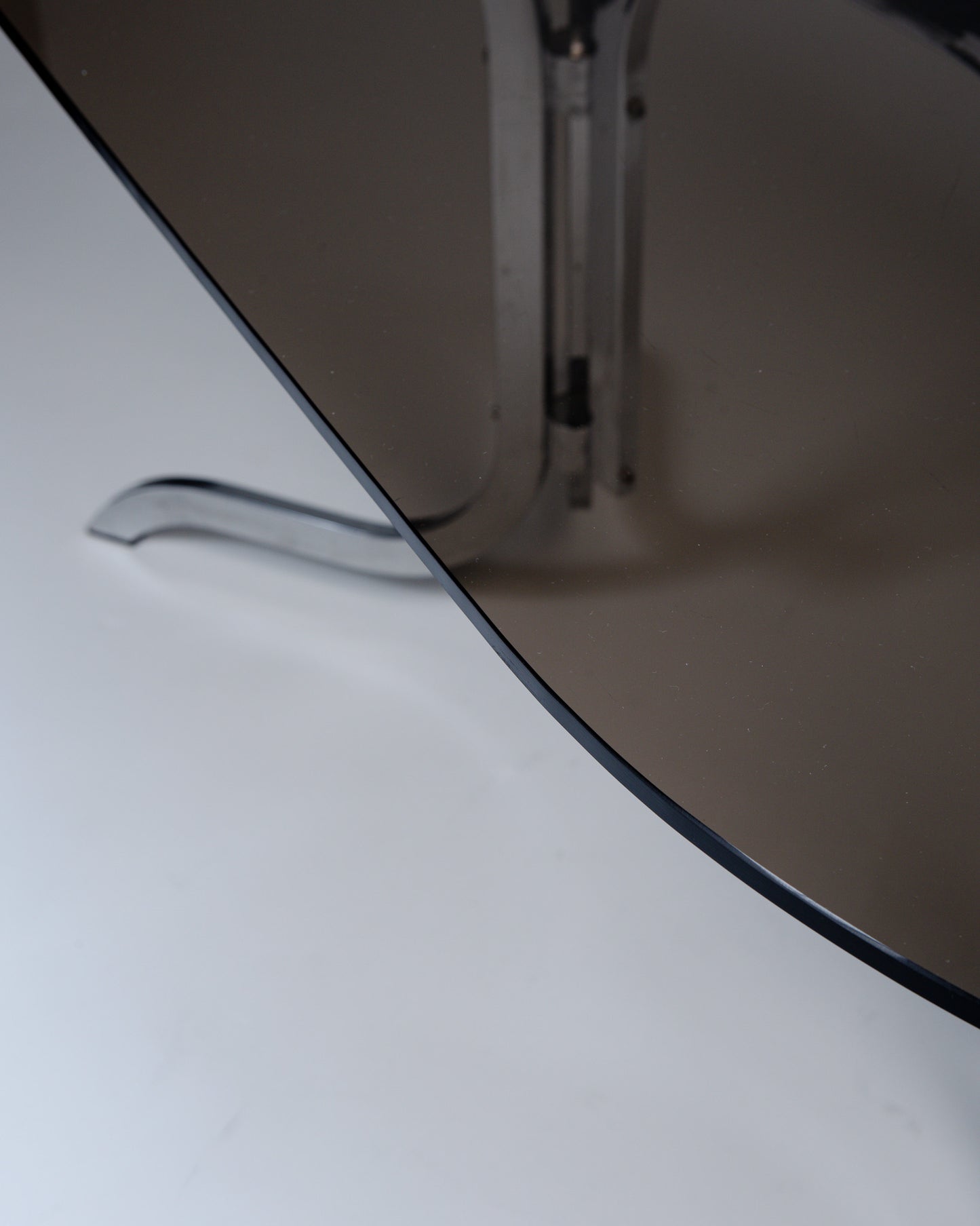 GRANDE TABLE À MANGER OVALE, ROCHE BOBOIS, 1970s