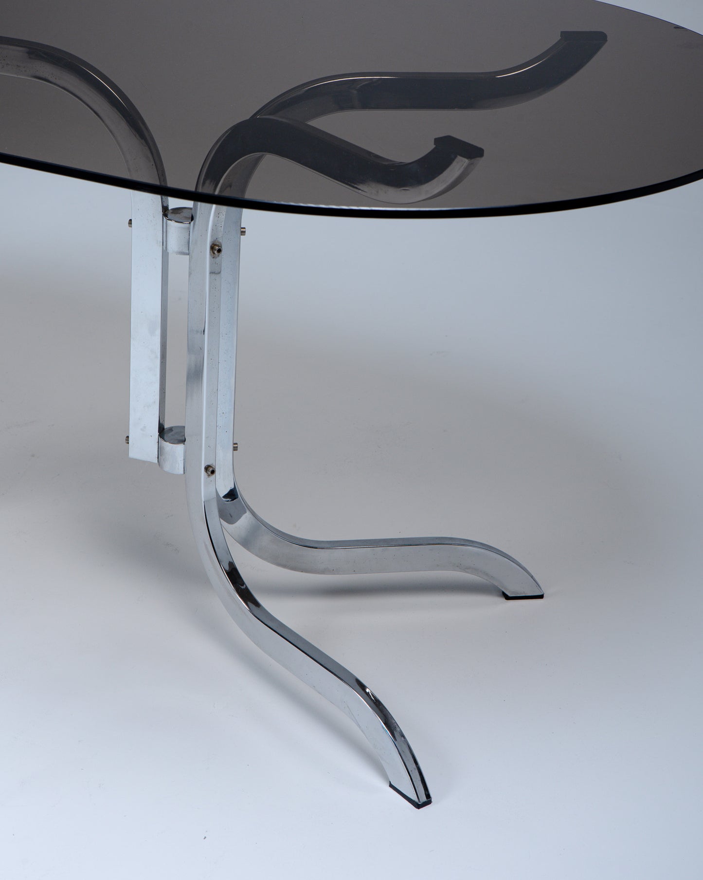 GRANDE TABLE À MANGER OVALE, ROCHE BOBOIS, 1970s