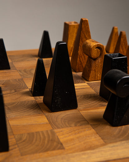 ÉCHIQUIER ALLEGRA EN TECK MASSIF