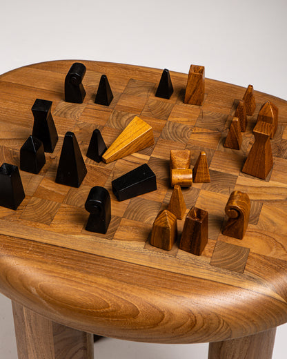 ÉCHIQUIER ALLEGRA EN TECK MASSIF