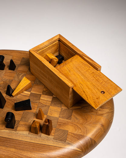 ÉCHIQUIER ALLEGRA EN TECK MASSIF