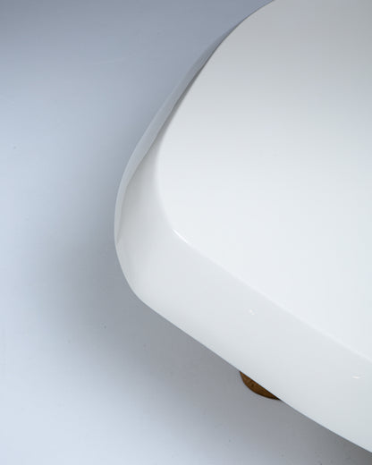 TABLE BASSE EN CHÊNE MASSIF, PIERRE AUGUSTIN ROSE