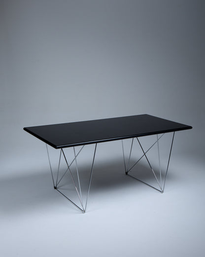 SMALL X-LINE DINING TABLE, NIELS HAUGESEN, 1970s