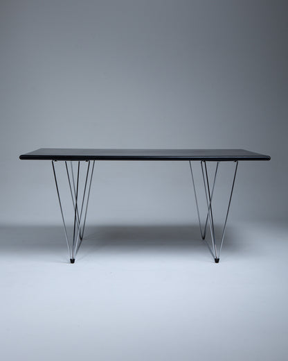 SMALL X-LINE DINING TABLE, NIELS HAUGESEN, 1970s