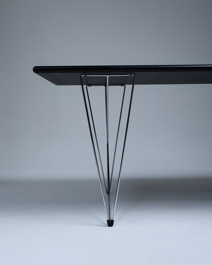 SMALL X-LINE DINING TABLE, NIELS HAUGESEN, 1970s