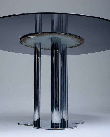 TABLE À MANGER TIFOGLIO, SERGIO ASTI, POLTRONOVA, 1970s