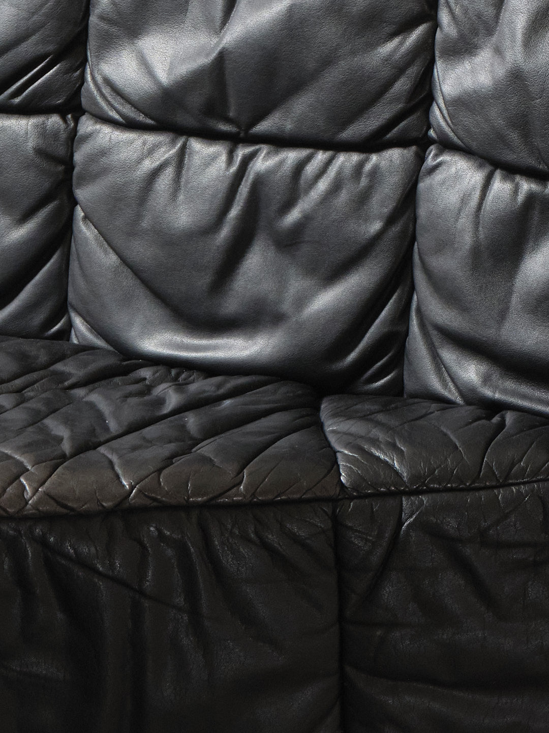 Leather Castell modular sofa, Hans Hopfer, 1980s