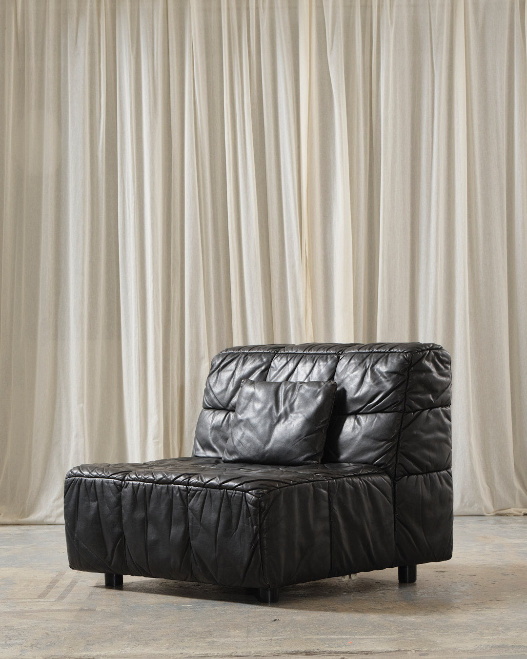 Leather Castell modular sofa, Hans Hopfer, 1980s