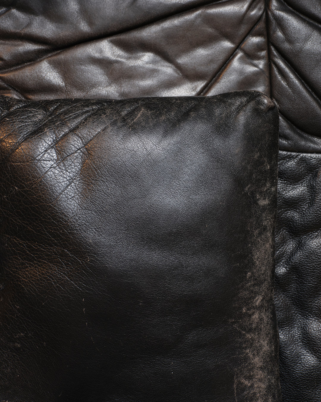 Leather Castell modular sofa, Hans Hopfer, 1980s