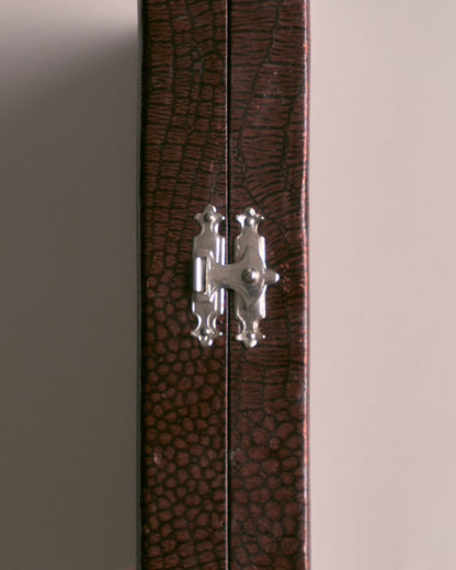 SERVICE DE FOURCHETTES À DESSERT EN MÉTAL ARGENTÉ, ART DÉCO