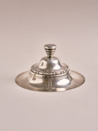 Art Deco silver-plated metal candy dish, 1930s