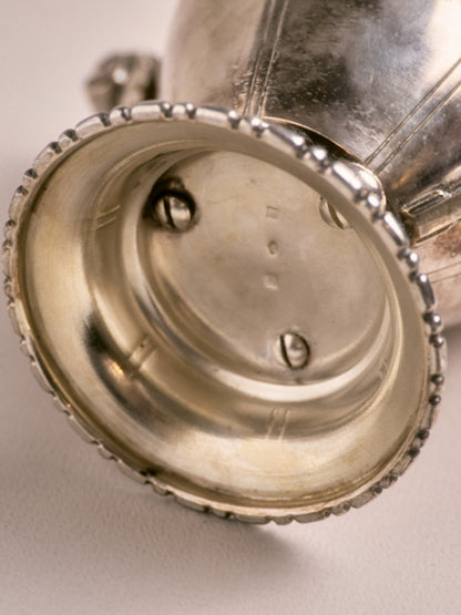 Art Deco silver-plated metal candy dish, 1930s