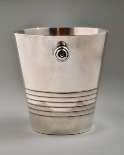 Silver-plated metal champagne bucket, 1960s