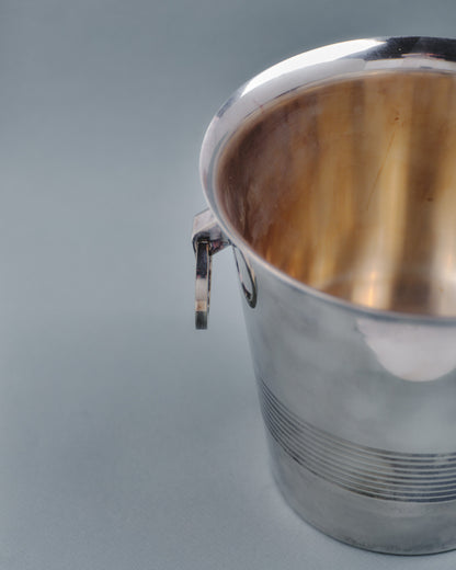 SILVER-PLATED METAL CHAMPAGNE BUCKET, SAINT-MÉDARD
