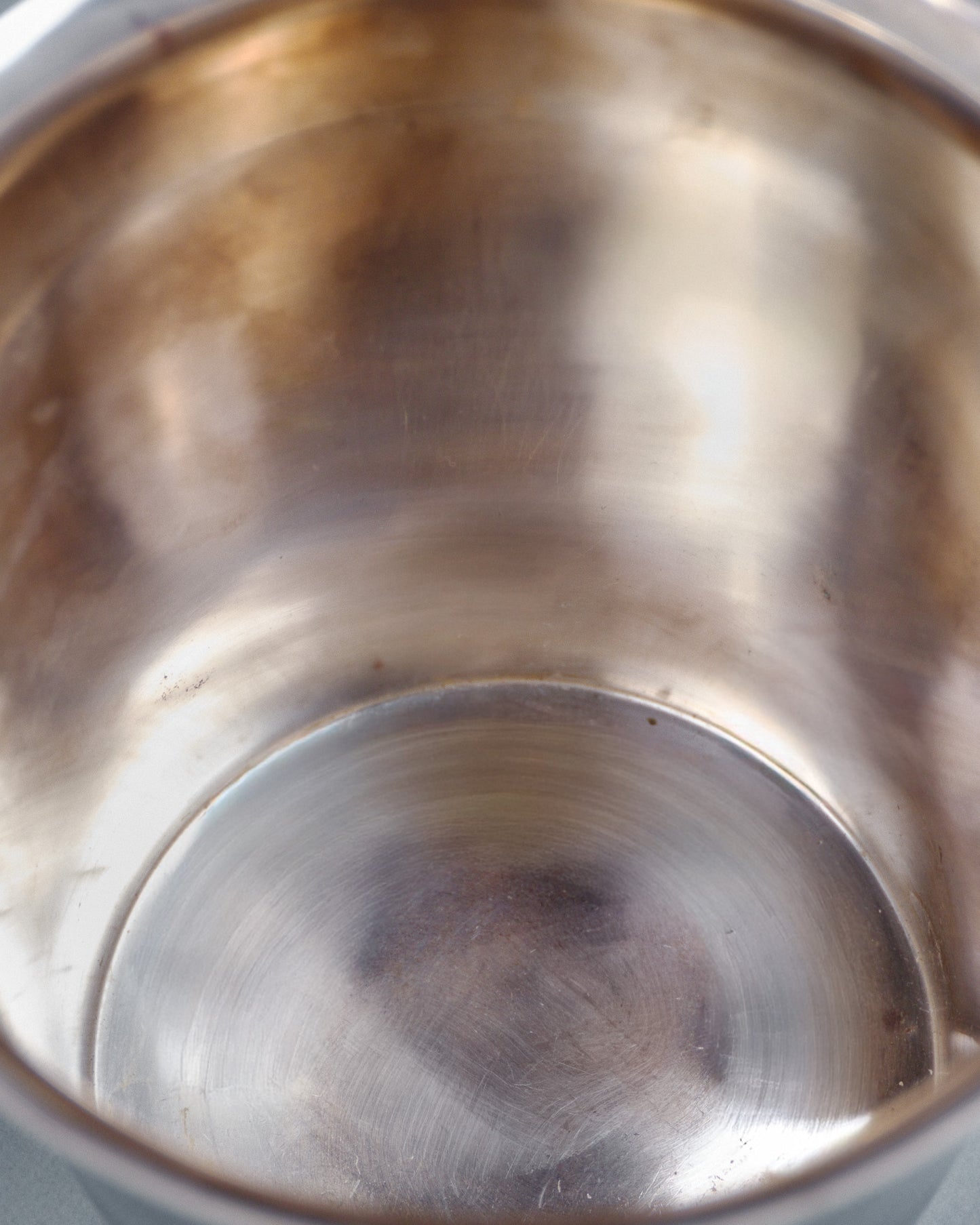 SILVER-PLATED METAL CHAMPAGNE BUCKET, SAINT-MÉDARD