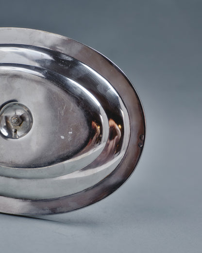 SILVER-PLATED METAL SAUCE BOAT, SAMUEL ASKENFELD