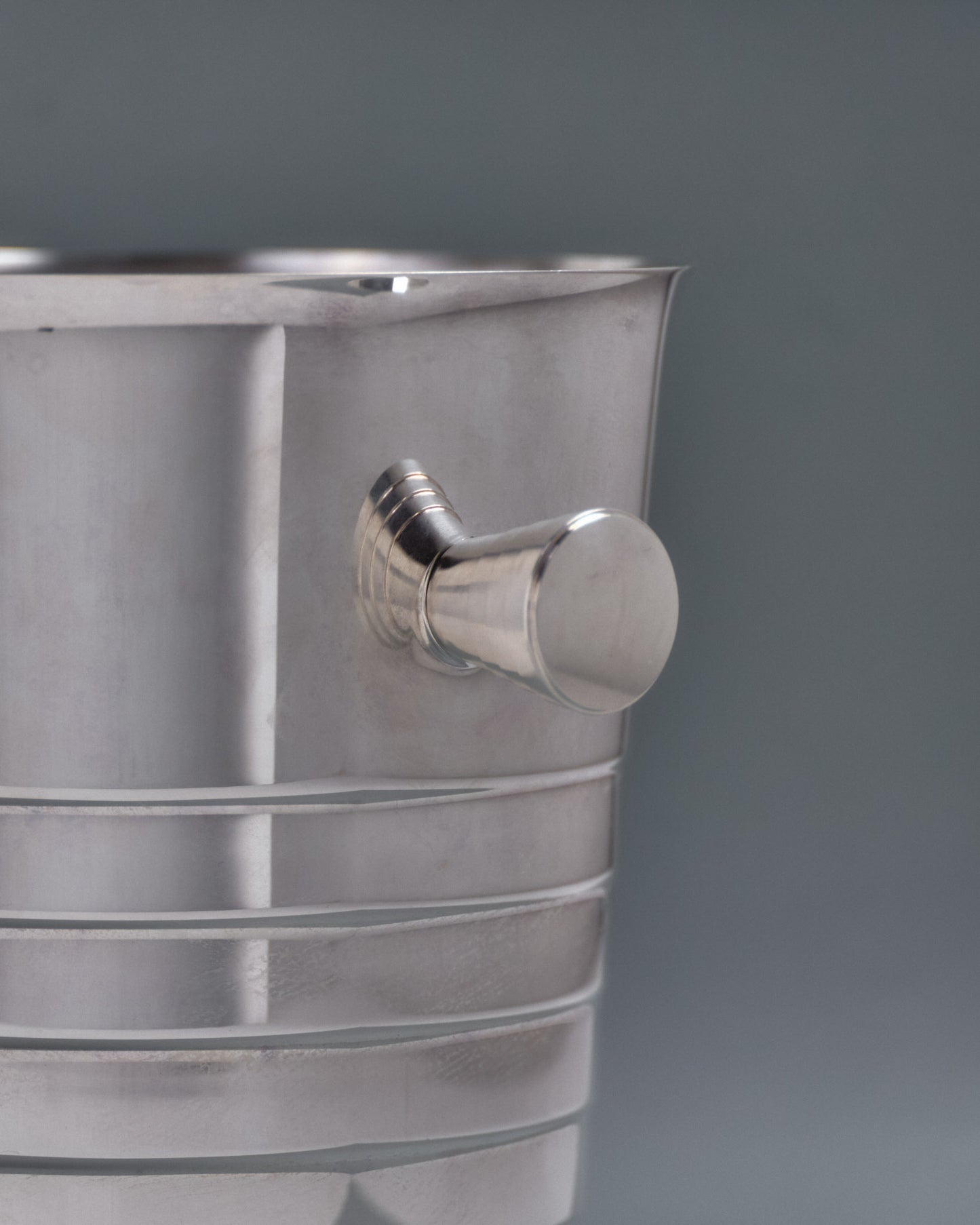 SEAU À CHAMPAGNE CHRISTOFLE, MÉTAL ARGENTÉ, ART DÉCO