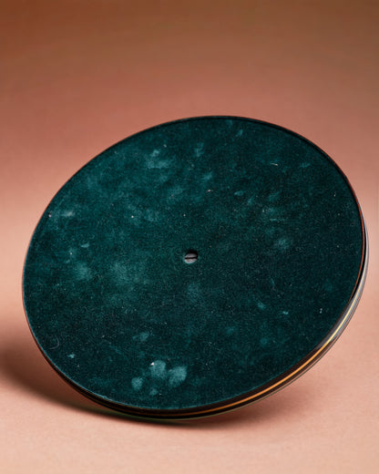 Straw marquetry cheese board, 1970s