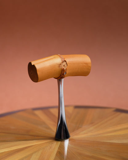Straw marquetry cheese board, 1970s