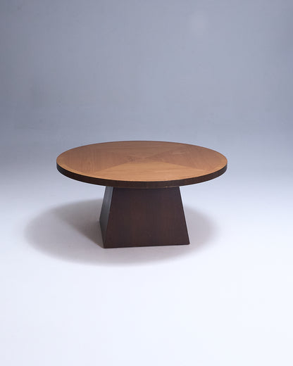 Art Deco style wooden coffee table, 1970s 