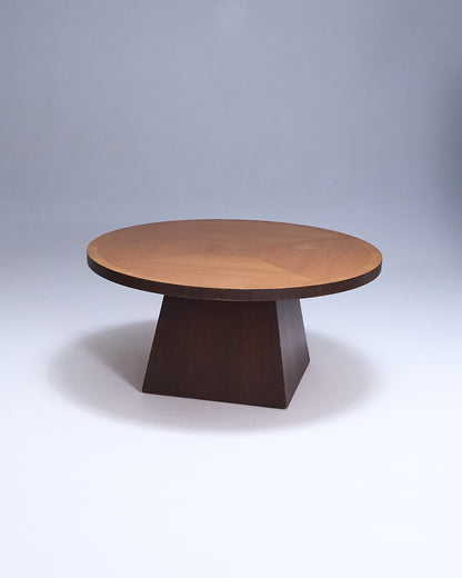 Art Deco style wooden coffee table, 1970s 
