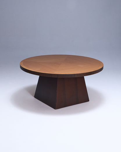 Art Deco style wooden coffee table, 1970s 