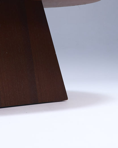 Art Deco style wooden coffee table, 1970s 