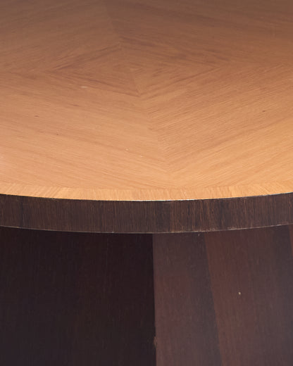 Art Deco style wooden coffee table, 1970s 