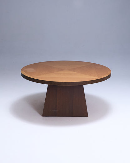 Art Deco style wooden coffee table, 1970s 