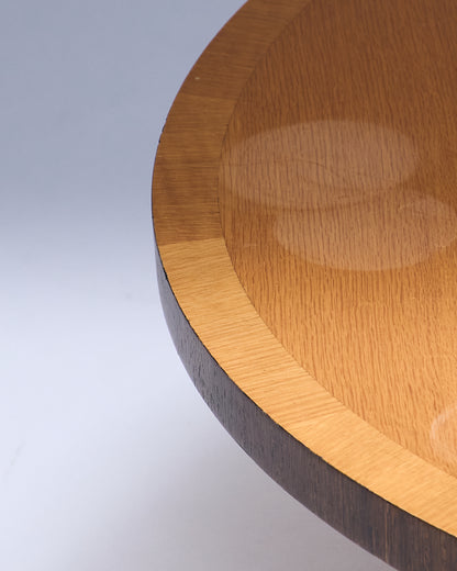 Art Deco style wooden coffee table, 1970s 