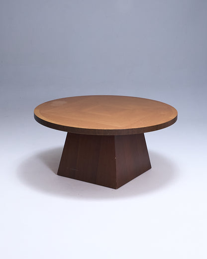 Art Deco style wooden coffee table, 1970s 